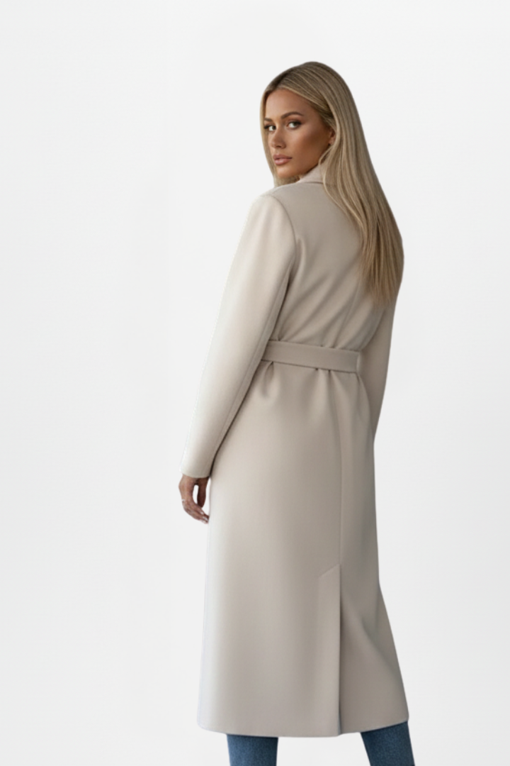 Double Breasted Long Coat For Women