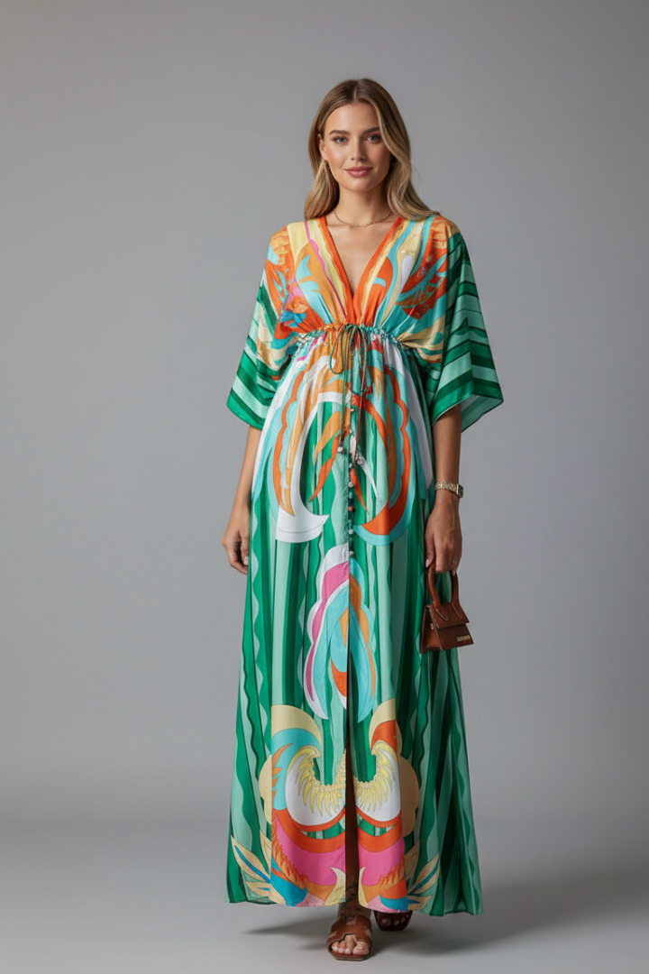 Bohemian Resort Maxi Dress For Women