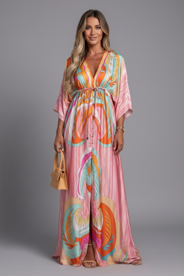 Bohemian Resort Maxi Dress For Women