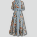 Floral Maxi Wrap Dress For Women