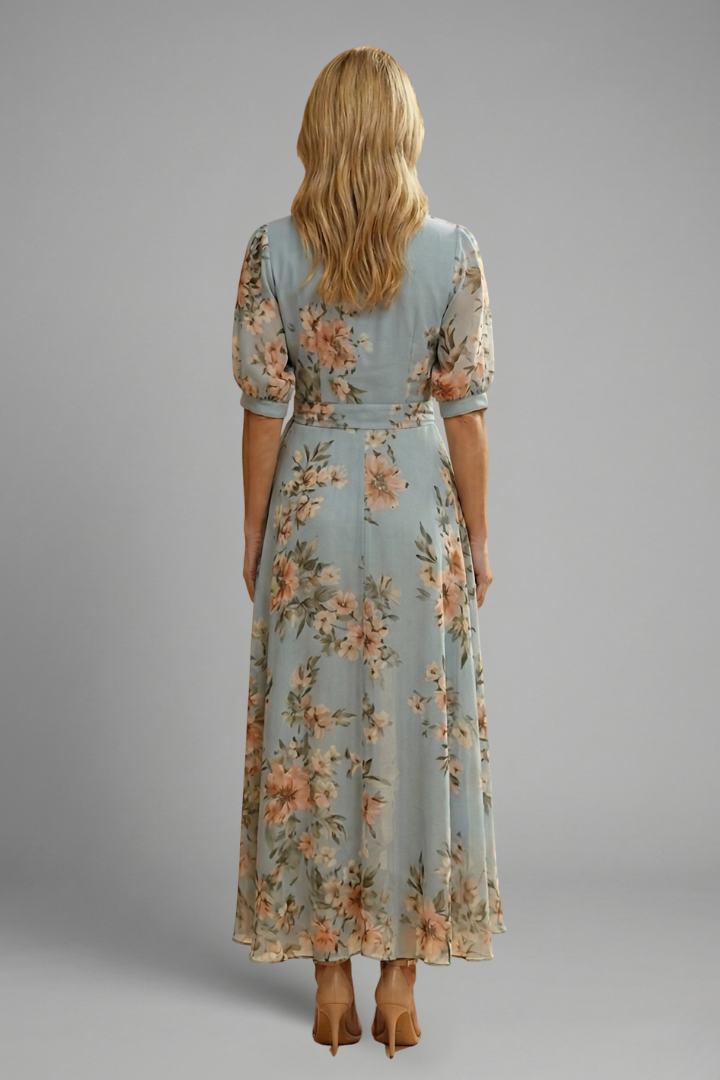 Floral Maxi Wrap Dress For Women