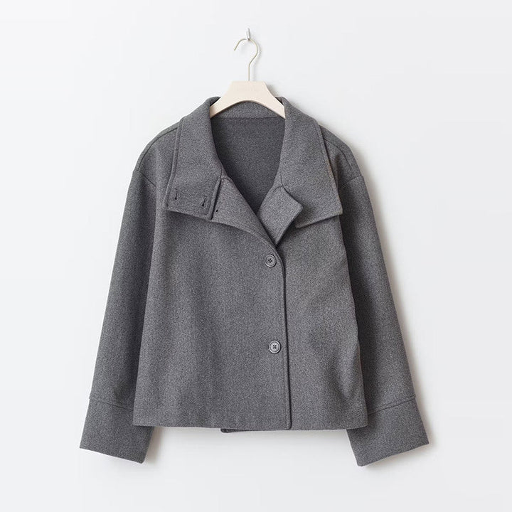 Elegant Short Wool Coat For Women
