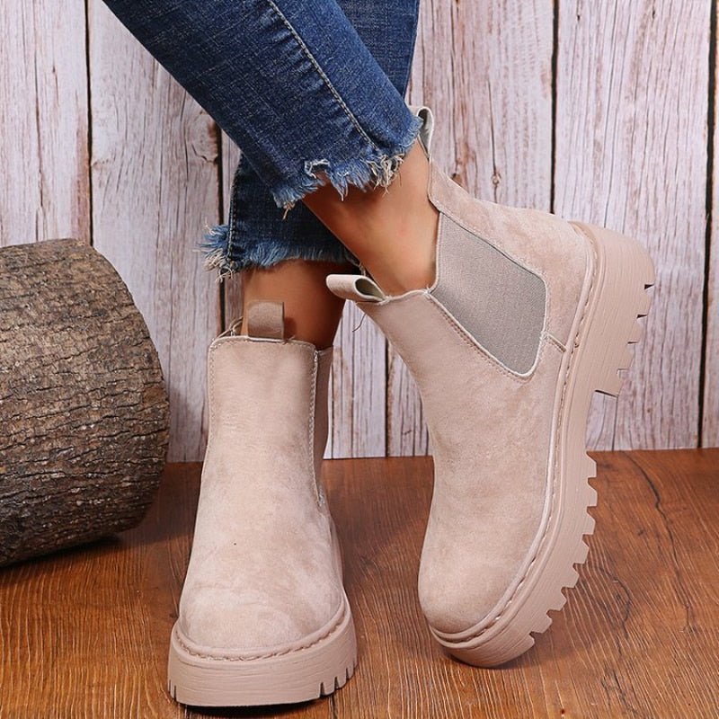 Platform Chelsea Boots For Women