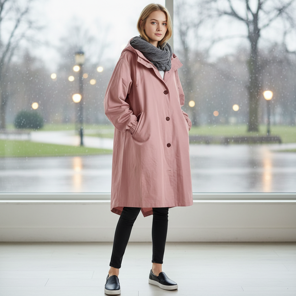 Long Rain Jacket For Women