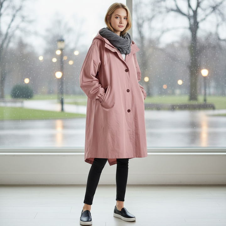 Long Rain Jacket For Women