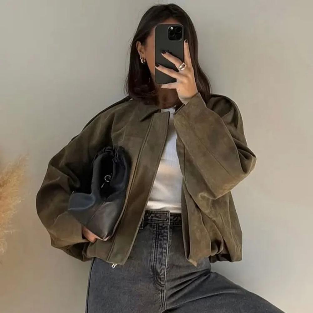 Oversized Bomber Jacket For Women