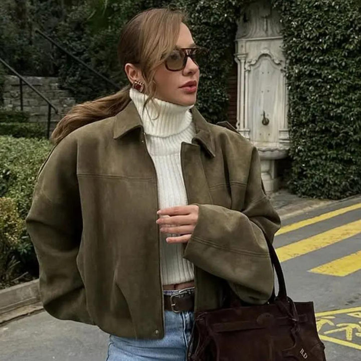 Oversized Bomber Jacket For Women