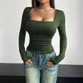 Sculpting Square Neck Top For Women