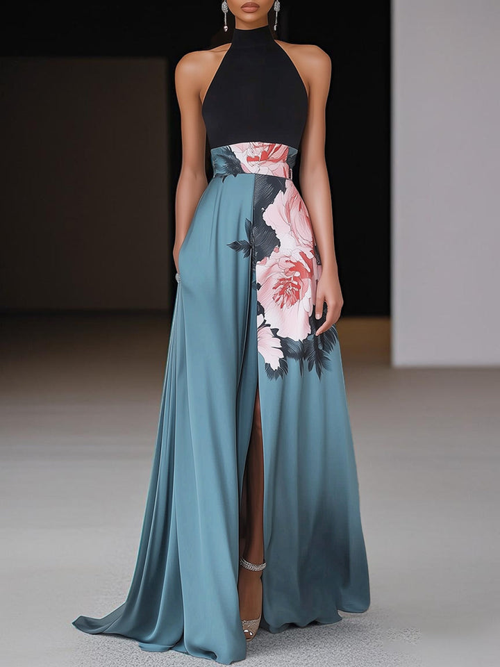 Fall Wedding Guest A -Line Maxi Dress