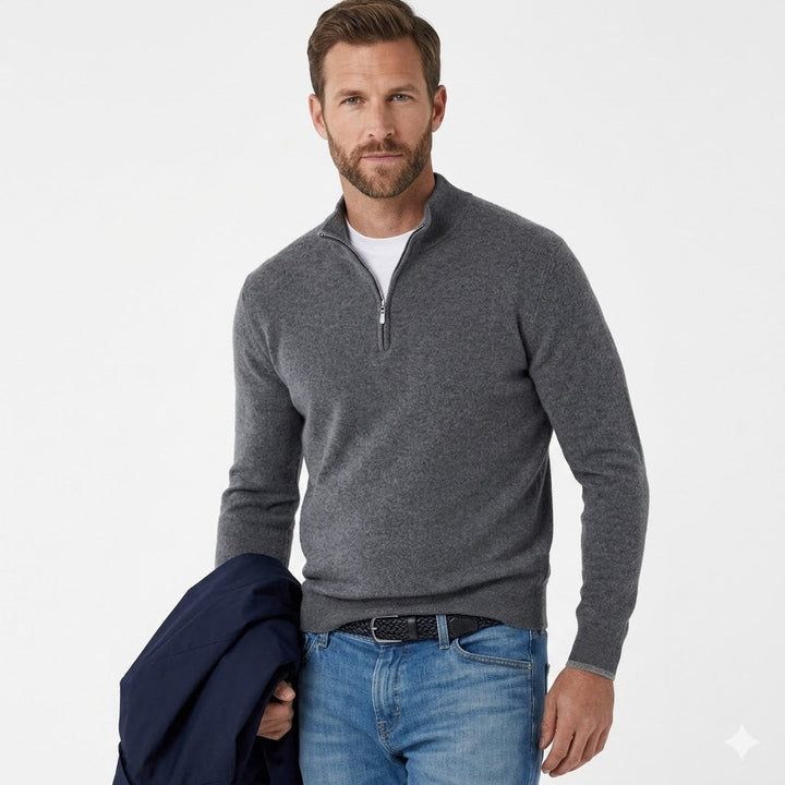 Premium Zip Knit Pullover For Men