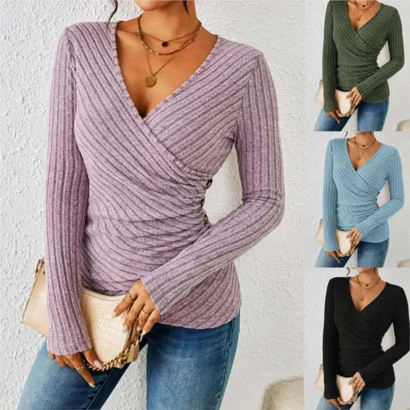 Tummy Tucking Long Sleeve Top