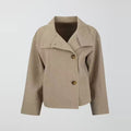 Elegant Short Wool Coat For Women