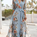V-Neck Midi Dress