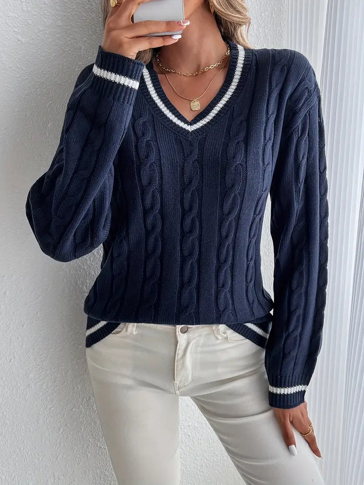Cable Knit Sweater For Women