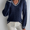 Cable Knit Sweater For Women