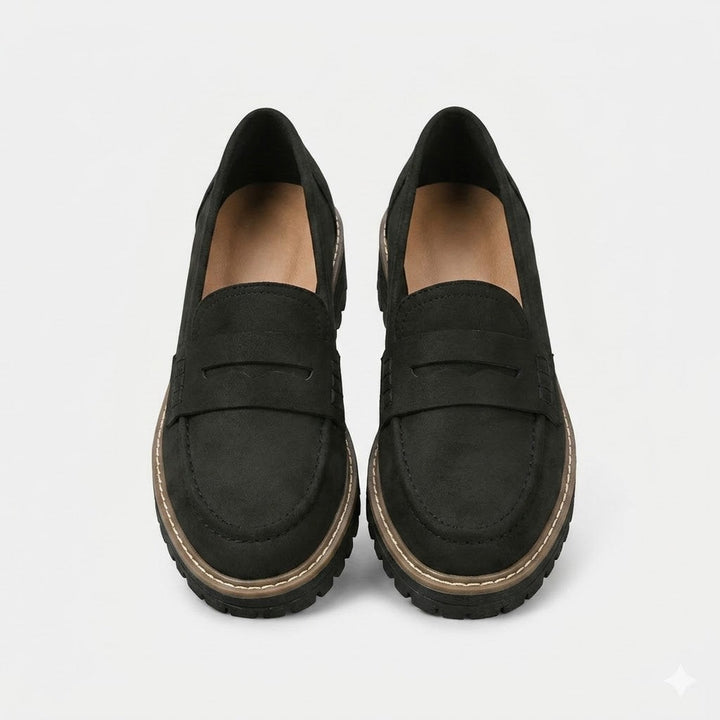 Classic Chunky Sole Loafers with Modern Edge For Women