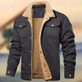 Men's Sherpa Collar Button-Down Jacket