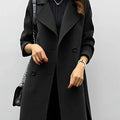 Women's Double Breasted Mid-Length Coat