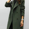 Women's Double Breasted Mid-Length Coat