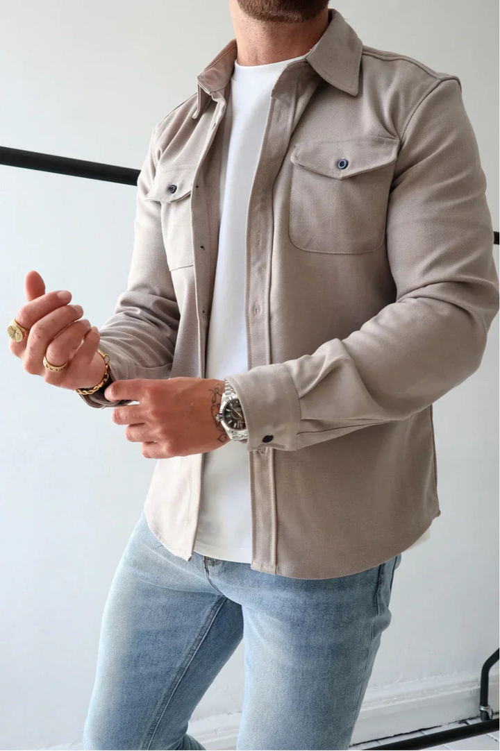 Men's Long Sleeve Shirt Jacket