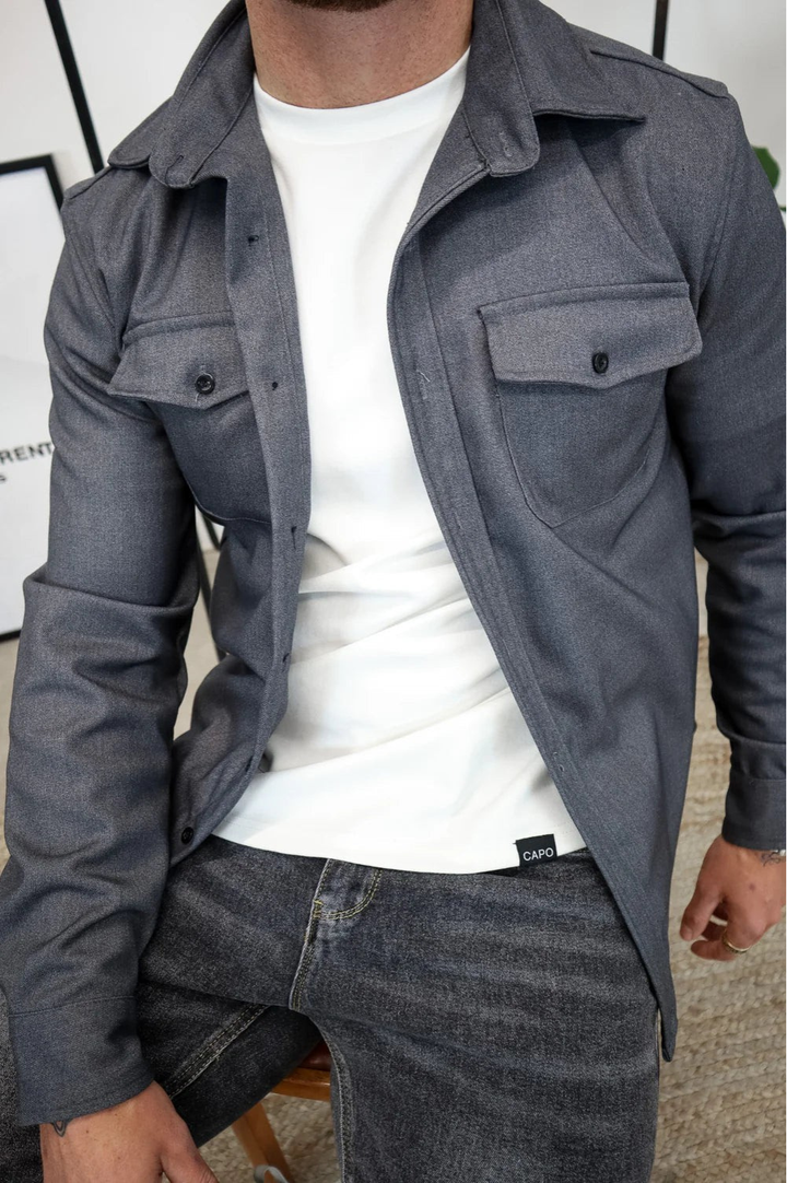 Men's Long Sleeve Shirt Jacket
