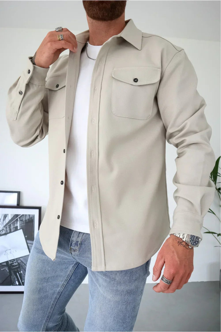 Men's Long Sleeve Shirt Jacket