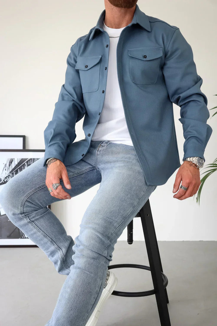 Men's Long Sleeve Shirt Jacket