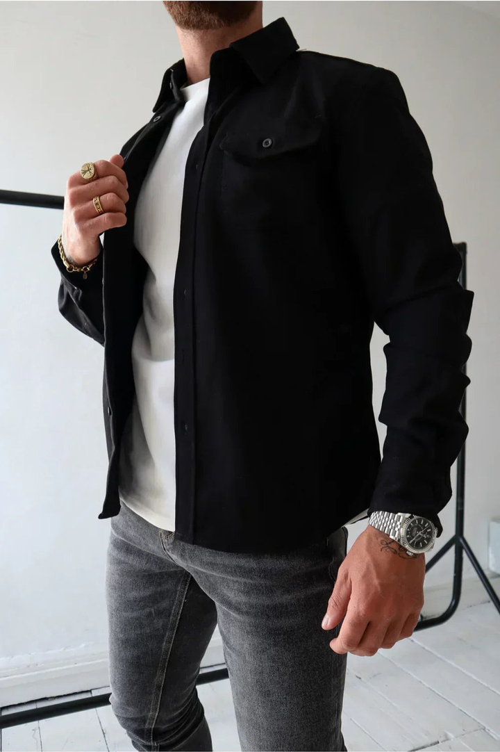 Men's Long Sleeve Shirt Jacket