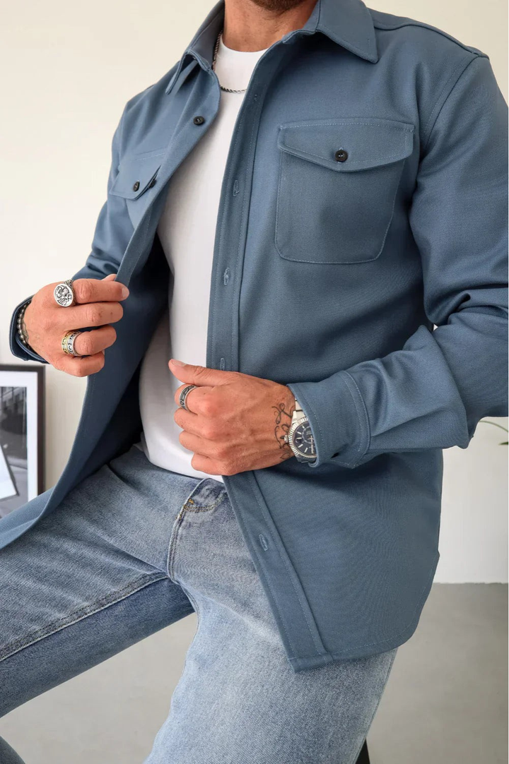 Men's Long Sleeve Shirt Jacket