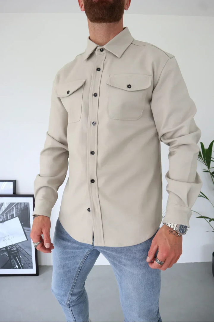 Men's Long Sleeve Shirt Jacket