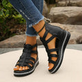 Comfort Sandals with Rhinestone Decoration