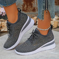 Rhinestone Platform Sneakers For Women