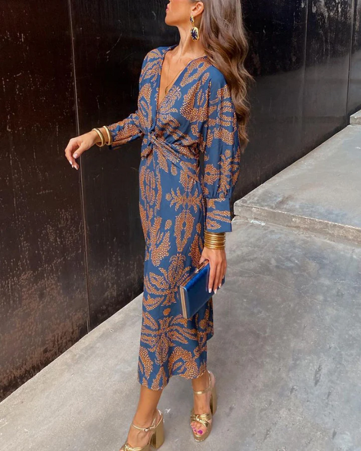 Fall Wedding Guest Maxi Dress