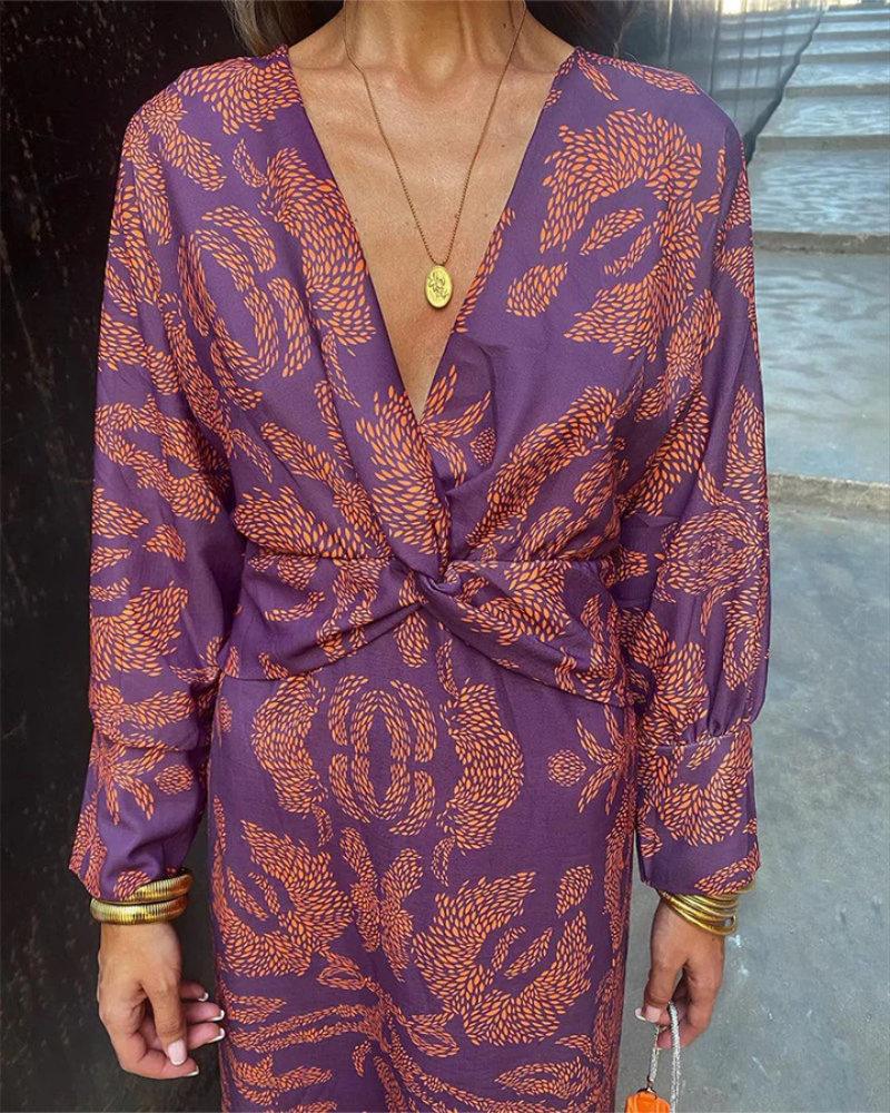 Fall Wedding Guest Maxi Dress
