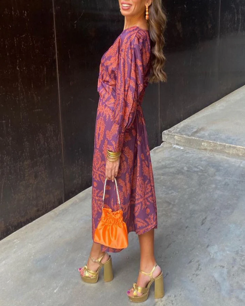 Fall Wedding Guest Maxi Dress