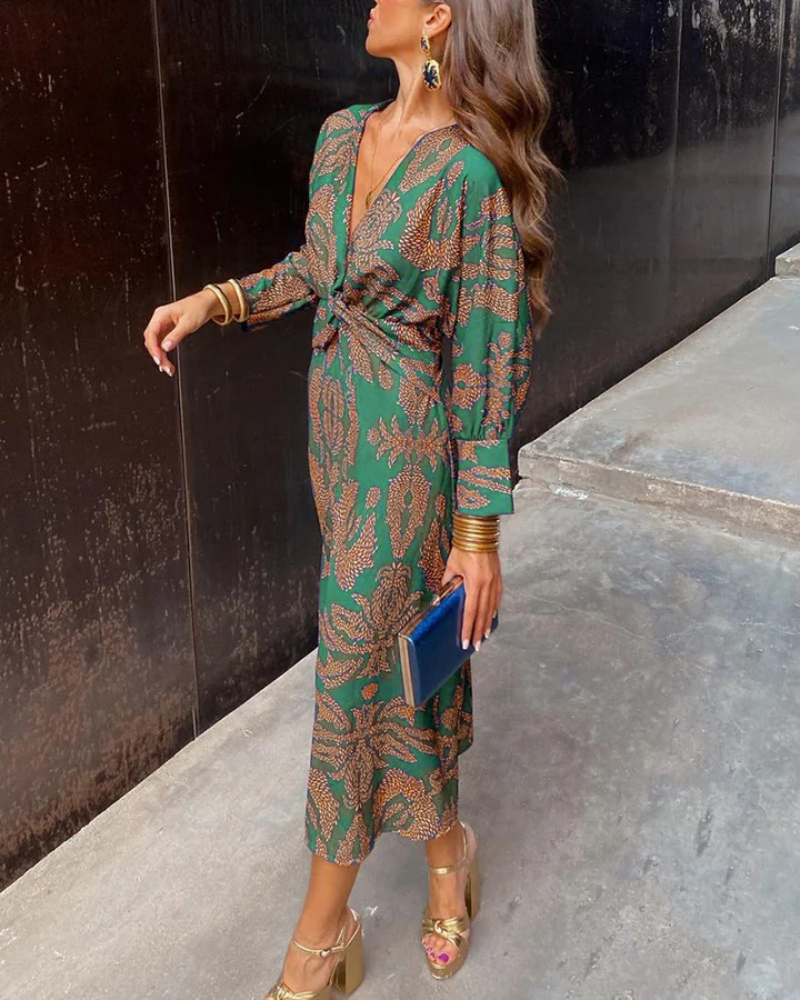 Fall Wedding Guest Maxi Dress