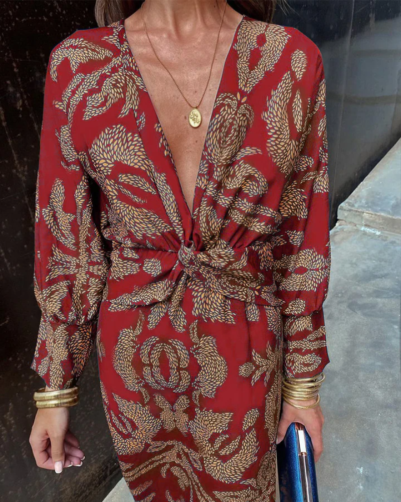 Fall Wedding Guest Maxi Dress