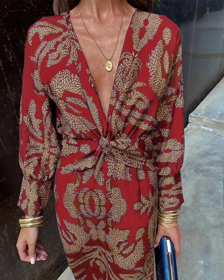 Fall Wedding Guest Maxi Dress