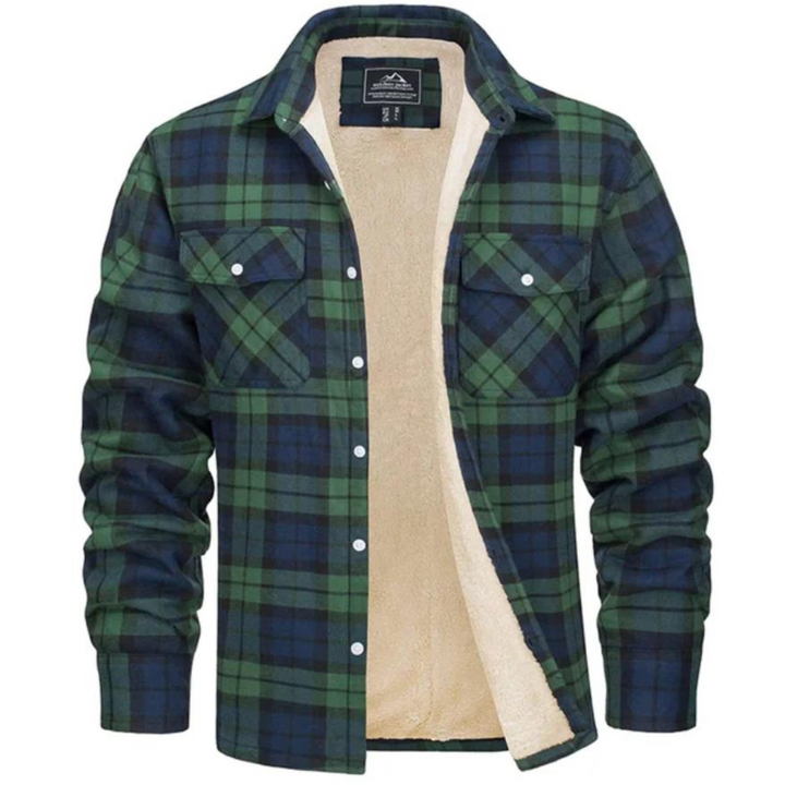 Men's Sherpa Lined Plaid Jacket