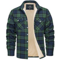 Men's Sherpa Lined Plaid Jacket