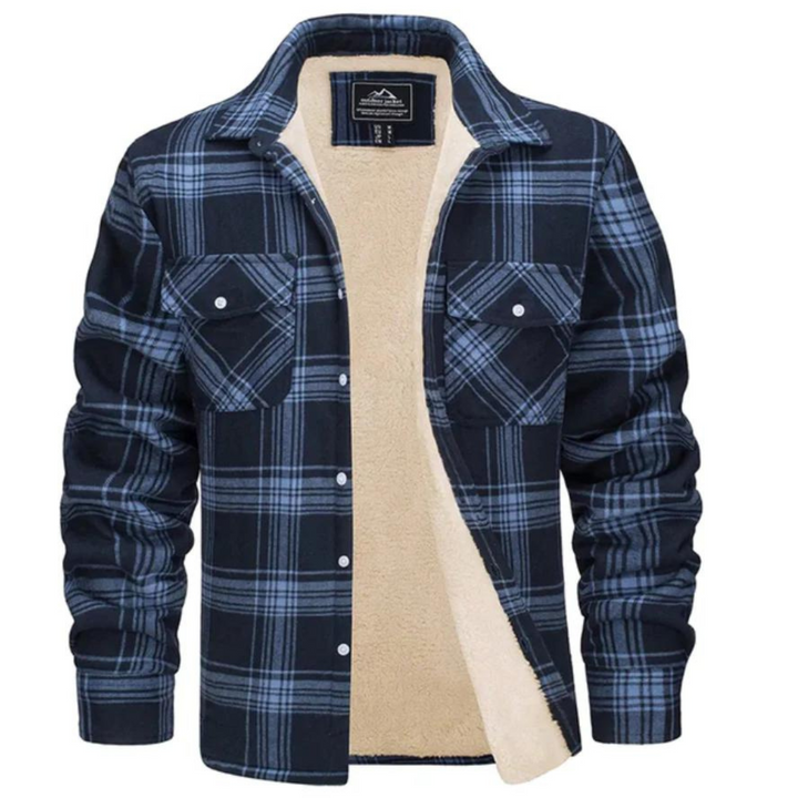Men's Sherpa Lined Plaid Jacket