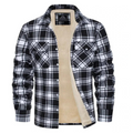 Men's Sherpa Lined Plaid Jacket