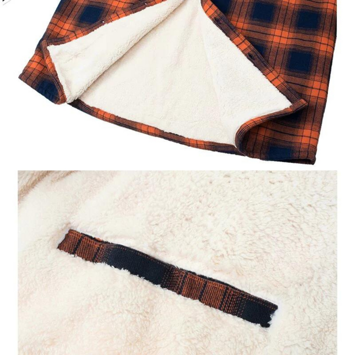 Men's Sherpa Lined Plaid Jacket