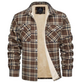 Men's Sherpa Lined Plaid Jacket