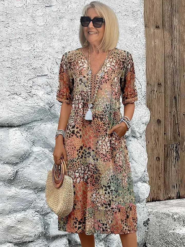 Colorful Midi Dress
