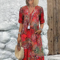 Colorful Midi Dress