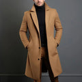 Men's Slim-Fit Long Overcoat