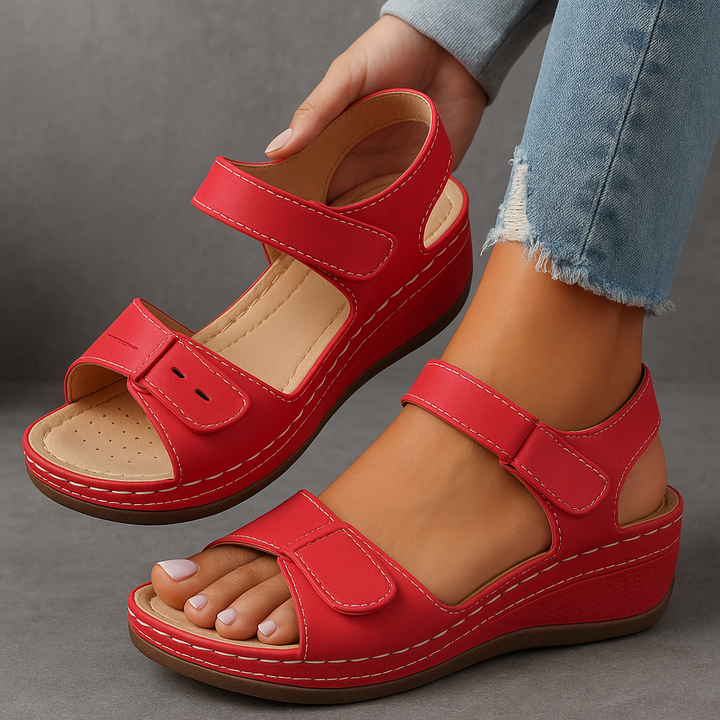 Orthopedic Sandals with Wedge Heel