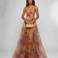 Alison | Pleated Floral Maxi Summer Dress