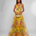 Alison | Pleated Floral Maxi Summer Dress